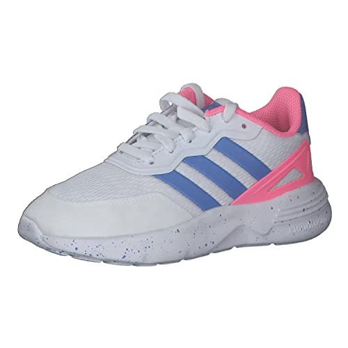 ADIDAS NEBZED K Sneaker, FTWR White/Blue Fusion/Beam pink, 39 1/3 EU