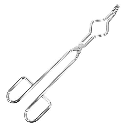 ELAYARD 1Stück Laborkolbenklemme Tiegelklemme für Einfache Handhabung Rostbeständig Ergonomisches Design für Verschiedene Laborexperimente Geräte