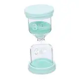 Sanduhr-Timer Timing-Tool Für Sanduhren 3 Minuten Sanduhr Timer-Sand Mini-Sanduhr-Dekoration Die Büroeinrichtung Küche Sanduhr Eieruhr Aus Sand Küchenuhr Countdown Light Green Glas MOLUCKFU