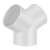 GALPADA PVC-Y-Stecker Y-Verbinder Wasserrohrverschraubung Trockner-Entlüftungsanschluss Abflussrohrverbindung wasserleitung Schlauchverschraubung Rohrwasseranschluss Weiß