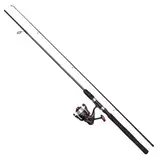 DAM Full Tech Spinning Combo, Süßwasserangler Angelrute Rolle Hecht Barsch Zander Mehr, Starkes Leichtgewicht Vielseitig, Schwarz Grau, 2.10m Mäßig schnelle Rute, 3000er Rolle
