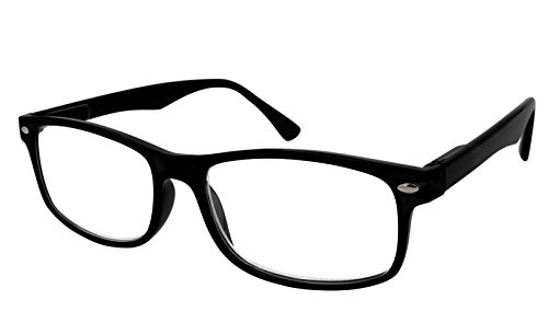 TBOC Lesebrille Lesehilfe für Herren und Damen - Dioptrien +4.00 Schwarz Fassung mit Stärke für PC Handy Trend Frauen Männer Senioren Alterssichtigkeit Presbyopie