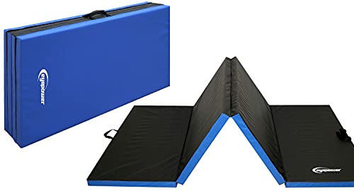 EYEPOWER 240x120 Klappbare Turnmatte für Zuhause - Gymnastikmatte Dicke 5cm - Weichbodenmatte Akrobatik Matte Yoga Matratze Turnmatte Dick Yoga Matte Turnen Gym Matten Fallschutzmatten Kinder Outdoor