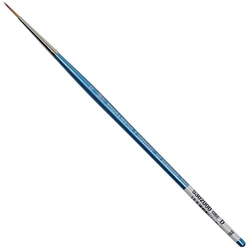 Winsor & Newton 5302000 Cotman Aquarell Synthetikhaar Pinsel - Serie 222 - Designerpinsel, Schlepperpinsel mit exzellenter Sprungkraft, Farbragekraft und Punktgenauigkeit, kurzer Stiel - Nr. 0-1,2 mm