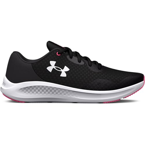 Under Armour UA GGS Charged Pursuit 3 Laufschuhe, Black/Jet Gray/White, 38 EU