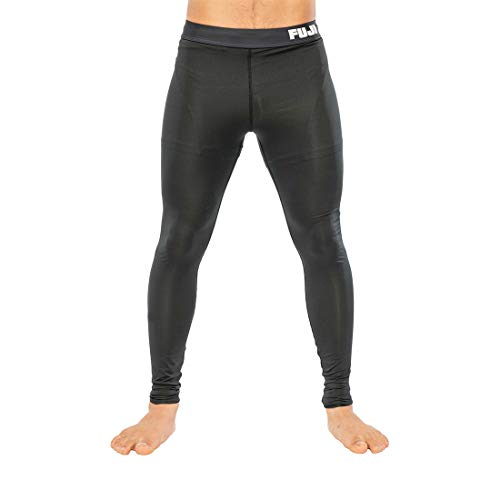 FUJI Unisex-Erwachsene Baseline V2 Jiu Jitsu Spats Kompressionshose, Größe XL, Schwarz, X-Large