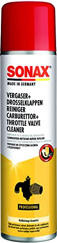 SONAX Vergaser + DrosselklappenReiniger (400 ml) Hochleistungs-Lösemittel für stark verschmutzte und verkokte Motorteile | Art-Nr. 04883000