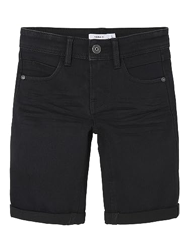 NAME IT Jungen Nkmsilas Slim Dnm L 2272-ax Noos Shorts, Black Denim, 152 EU