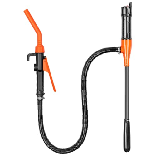 Benzinpumpe für Kanister, Elektrische Benzinpumpe, Batteriebetriebene Flüssigkeitstransferpumpe, Siphon Pumpe mit Düse, Tragbare Fasspumpe, Schlauchpumpe für Kraftstoff, Öl, Wasser