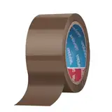 GRIFEMA GA4004-1, Geräuscharmes Paketklebeband, Paketband für Versand, Umzug und Lagerung, Braun Verpackungsband, 66 m x 50 mm