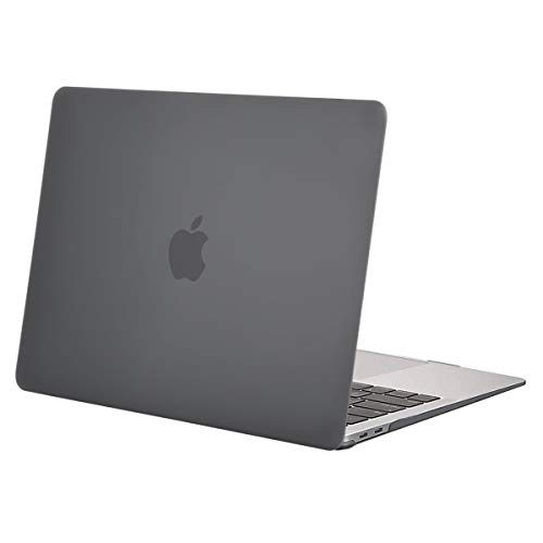 MOSISO Hülle Kompatibel mit MacBook Air 13 Zoll 2022 2021 2020 2019 2018 A2337 M1 A2179 A1932 Retina Display mit Touch ID, Schützend Plastik Hartschale Schutzhülle Cover, Grau