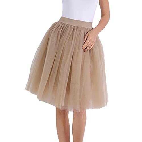 Generisch Damen Tütü 80er Jahre Vintage Tutu Rock Erwachsene Ballettkleid Damen Kurz Teen Dance Karneval Tüllrock Schwarz Damen Tüllrock Rot Schwarz Weiß