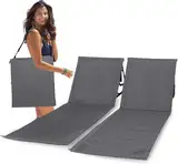 Intimo Living® 2er Set Strandliegen klappbar & Ultraleicht – Faltbare Strandmatte mit Rückenlehne & Komfortpolster – Tragbare Sonnenliege für Strand, Camping & Garten – Platzsparend & stabil