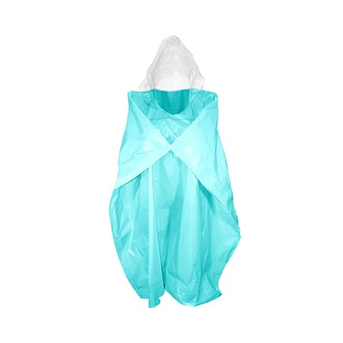1x Regenponcho Regenmantel Blau für Herren Damen | Wiederverwendbare wasserdichte Regenjacke, Unisex-Regenjacke, Regenponcho mit Kapuze