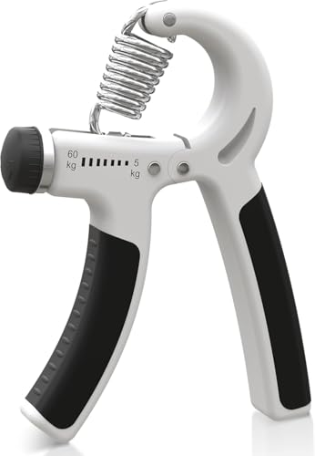 Happymots - Hand Grip | 5-60kg Einstellbarer Handtrainer | Hand- und Griffkrafttrainer | Finger-, Handgelenk- und Unterarmkrafttrainer