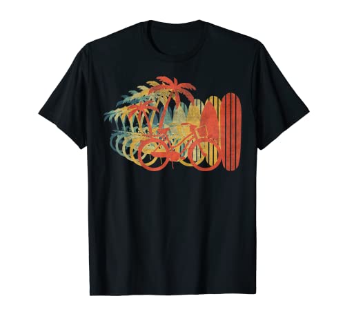 Sommerrad Surfbrett Palme T-Shirt