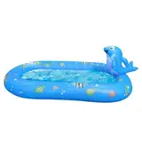 Aufblasbarer Pool -Set Für Kinder - Kleinkindpool, Baby Float, Wasserrutsche | Garten -Splash -Spielbereich Im Freien, Hinterhof -Wasserspiel, Poolspielzeug Für Und Mädchen, Sommerpool Spaß Für
