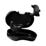 Ergonomic Water Ear Plugs, Pack of 2 Swimmers Silicone Earplugs Swim Gear, Surfing Earbuds, Noise Reduction, Surf Ear Plugs for Snorkeling, Watersports, Black, Blue