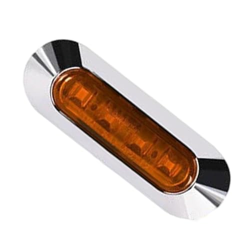 Wisylizv LKW-Seitenmarkierungsleuchten, LED, 4 LED-Blinker, IP67 wasserdichte LED-Seitenmarkierung, 12/24 V Blinker, LED-Anhängerleuchten für Fahrzeug, Wohnmobil, Boot, Busse