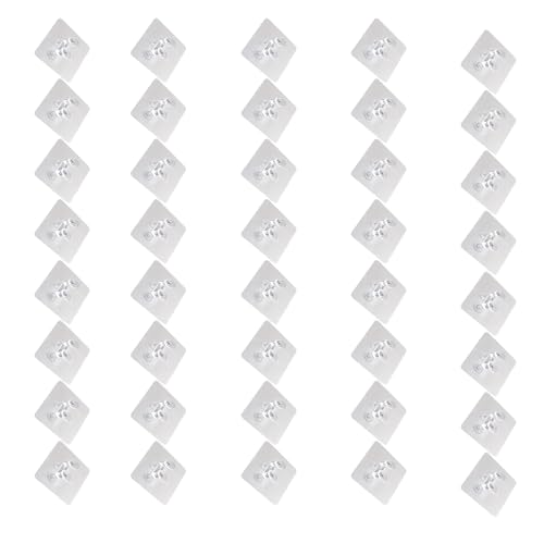 40pcs Klare Klebende Haken Hängen Kleiderbügelkleber Für Die Organisation Von Und Büroräumen