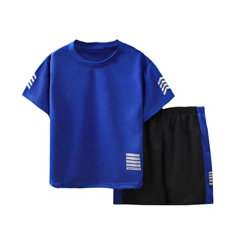 Zerfoogh Toddler Boys Clothes Mesh Athletic Summer Short Sleeve T-Shirt und Shorts Kids Outfit Set 3-10 Jahr