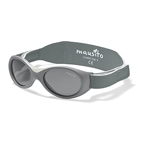 Mausito baby Sonnenbrille 0-1,5 Jahre Mädchen vergleichssieger Sonnenbrille Baby BPA-frei 100% UV schutz biegsam verstellbares Band Europäisches Design Baby Sonnenbrillen