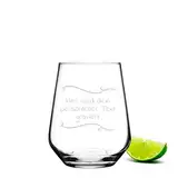 KS Laserdesign Trinkglas mit persönlicher Gravur personalisierte Geschenke für Frauen & Männer, beste Freundin Geburtstagsgeschenke Weihnachten Glas mit Name Universalglas 420ml