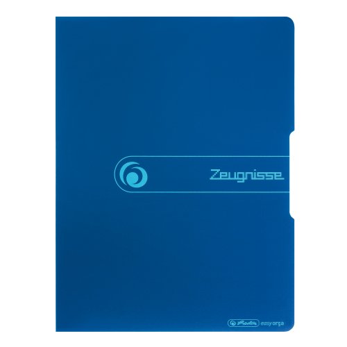 Herlitz 11208360 Sichtbuch PP A4/20 Zeugnisse blau