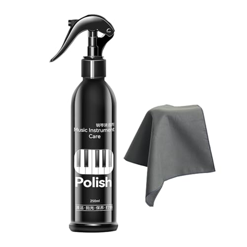 Klavierlack-Spray – 250 Ml Klavier-Reinigungsspray, Klavierpflegeset, Leistungsstarkes Mehrzweck-Reinigungsspray, Klavier-Oberflächenreiniger, Mehrzweck-Instrumenten-Reinigungsspray, Tragbares Klavier