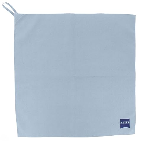 ZEISS Brillenputztuch - Optiker-Werkstatttuch aus Mikrofaser (37x37cm) mit Aufhänger