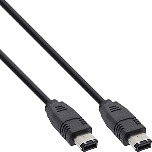 InLine 34003 FireWire Kabel, IEEE1394 6pol Stecker / Stecker, schwarz, 3m