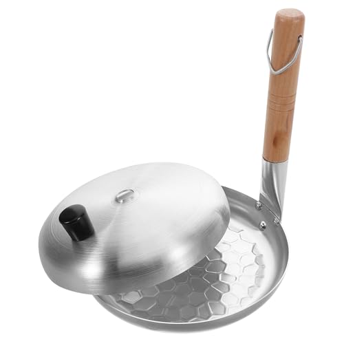 Zerodeko Eltern-Kind-Donburi Japanische Bratpfanne kleine Eieranbaumpfanne Eierpfanne japanische Kochutensilien japanisches Kochgeschirr Rühreikocher japanische Küche hölzern Silber