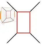 Strike Zone Target für Pitching Net - Baseball Strike Zone Target, Verstellbare Baseball-Softball-Pitching-Zielscheibe | Baseball-Übungsnetz zum Schlagen, Schlagen und Fangen, Befestigungsgurt