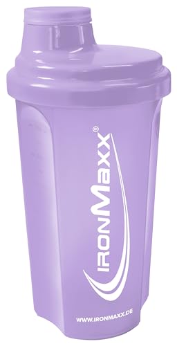 IronMaxx Eiweiß Shaker - Lavender 700ml | Proteinshaker mit Drehverschluss, Sieb & Mess-Skala | auslaufsicher, spülmaschinengeeignet & frei vom Weichmacher BPA & DEHP Polypropylen