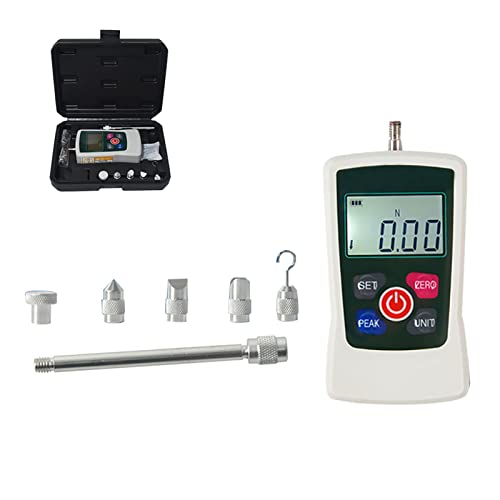 Digital Force Gauge Push and Pull Tester Dynamometer Druck LCD Hochpräzise Schubmesser Messgeräte mit 4 Messeinheiten N/Kg/Lb/Oz-5N