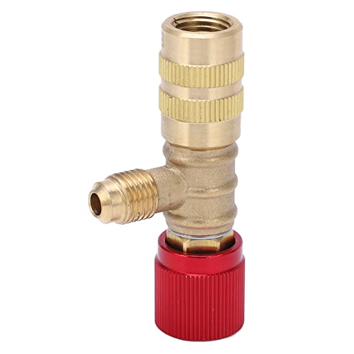 Sicherheitsventil des Messing -Kältemittels, Verdickter Messing, Nicht Schlechter, Breite Anwendung, Einfache Verknüpfung, Standardgewinde, Ideales Kältemittelventil für R22 R410 R134A R404With,