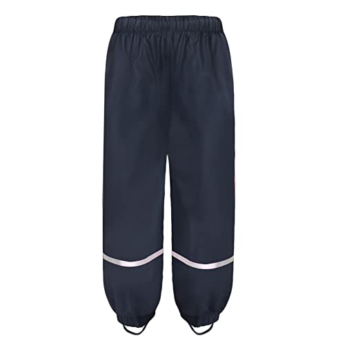 OYAKO.NEST Kinder Regenhose 140 Frühling und Sommer Matschhose Jungen 140 Wind und wasserdicht Buddelhose Bundhose(Nicht Gefüttert Dunkelblau 134-140)