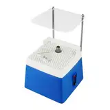 Konfiur 65W Mini Glasschleifer, Stained Glass Grinder Wasserschleifmaschine Buntglasmühle, Automatischer Schleifer für Mosaikfliesen mit 2 Diamantschleiferbits (5/8'' & 1'') & Schallwand