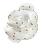 Baby Aufblasbarer Sitz für Babys 3-36 Monate Eingebaute Luftpumpe Säugling Rückenstütze Sofa Kleinkind Stuhl zum Sitzen Baby Dusche Stuhl (Kleiner Bär)