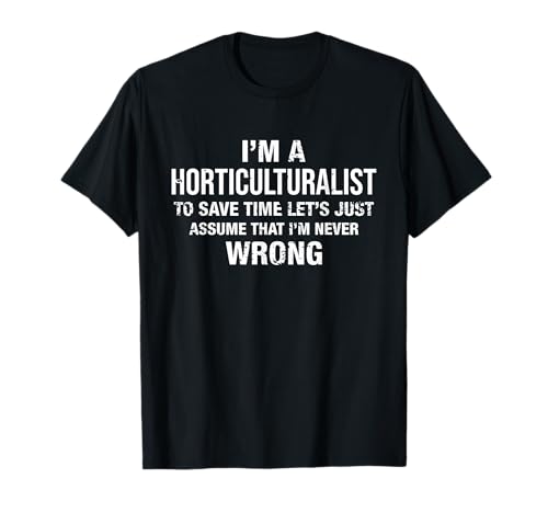 Ich bin ein Gartenbaumeister und irre mich nie Lustiger Geburtstag T-Shirt