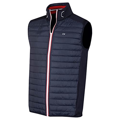 Calvin Klein Herren Hybrid Gilet - Navy - XL