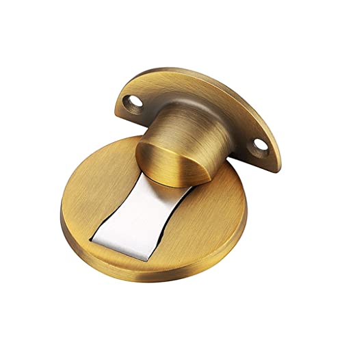 Türstoßstangen, Türstopper-Starker magnetischer Türstopper aus Edelstahl 304, stanzfreier Türstopper, Antikollisionsartefakt for Badezimmer (doppelter Verwendungszweck) (Farbe: Gold) (Farbe: Gold) ( C