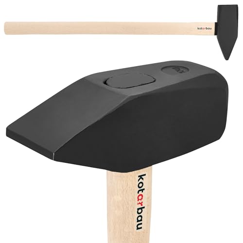 KOTARBAU® Hammer 10 kg mit Holzschaft Stahlhammer 900 mm Schlosserhammer Vorschlaghämmer Ingenieurhammer Werkzeug