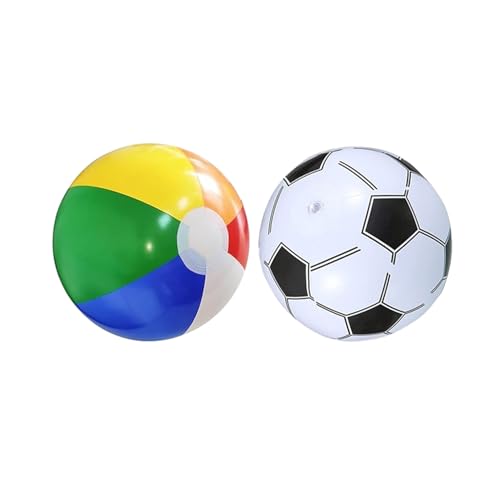 2 Stück Wasserball Aufblasbar,Strandball Pool spielzeug kinder Beachball Aufblasbarer Wasserbälle Aufblasbares Bunt Schwimmbad,for Summer Outdoor Activities Water Games Swimming Beach Party(30 cm)