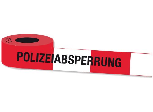 DH-Konzept Absperrband Polizeiabsperrung 10m für Kinder-Mottoparty Polizei (0,15€/m)