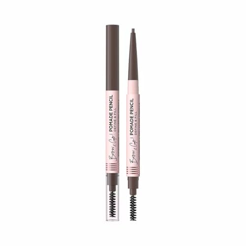 Eveline Cosmetics Brow & Go! Wasserdichter Augenbrauenstift Pomade - Taupe | Präzises Augenbrauenstyling mit Doppelseitigem Bürstchen & Dünner Spitze