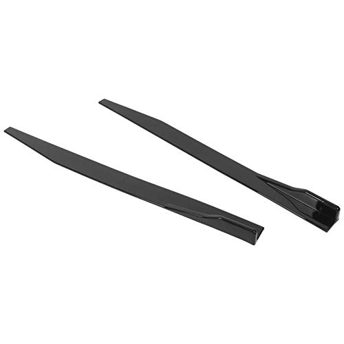 Auto Seiten Schweller Splitter Lip Winglet Diffuser 120cm/47,2in Glossy Black Universal, 2 Stück, Side Skirt Rocker Splitters Winglet für alle Fahrzeuge