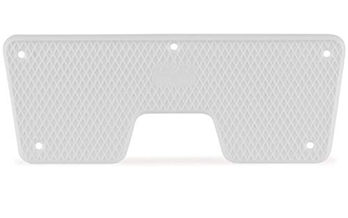 wellenshop Heckschutzplatte für Außenborder Kunststoff Platte Schutz Boot Schlauchboot Spiegel Heck Farbe Weiß, Größe 230 x 86 mm