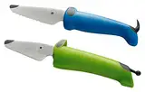 KUHN 22289 RIKON Kinderkitchen Messerset 2-teilig, grün/blau ,