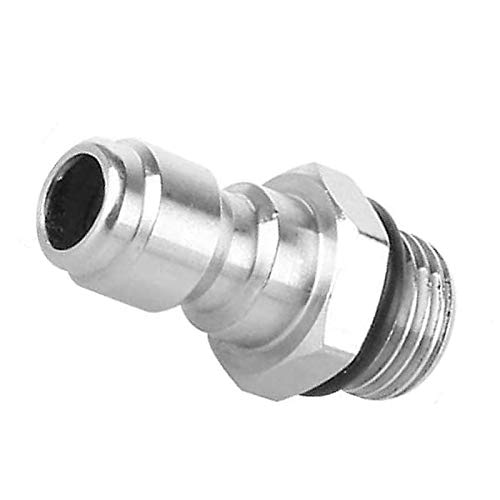 1/4'' Schnelle Veröffentlichung Verbinder, 14 mm Außengewinde an 1/4 Zoll Schnellverschluss Adapter Hochdruckreiniger Seife Spritzgerät Schneeschaum Lanzenflasche Verbindungsteile Edelstahl Koppler